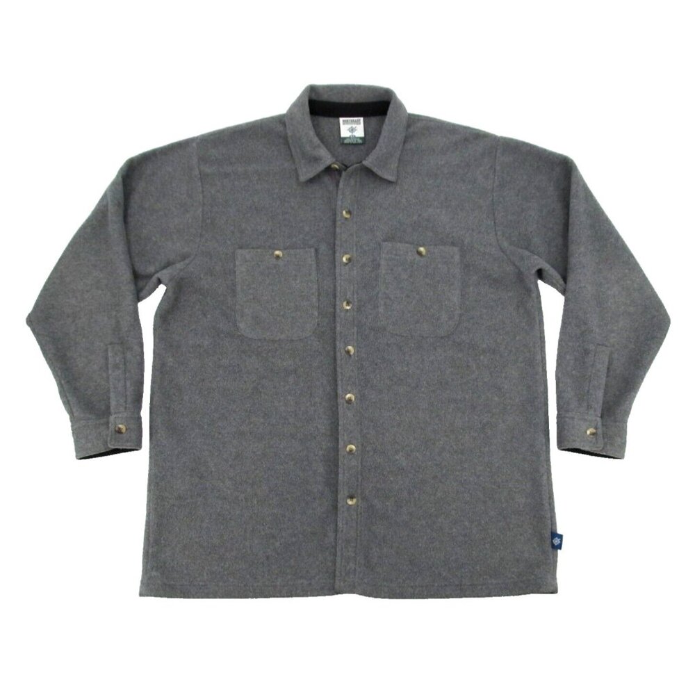Vintage Northeast Outfitters Button Up Shirt Mens XL Gray Fleece Shacket